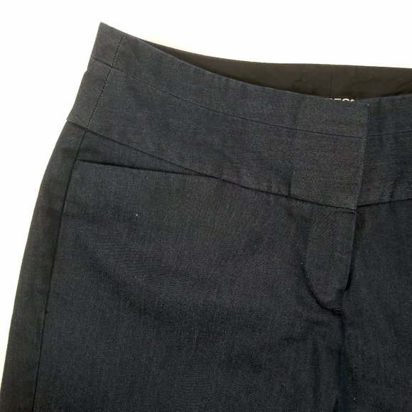 Express Brand “Editor” Dark Blue Denim Flared Leg Pants Size: 2 - Picture 4 of 8